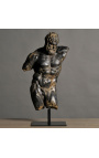 "Hercules Hercules Hercules" skulptur på sort metal støtte