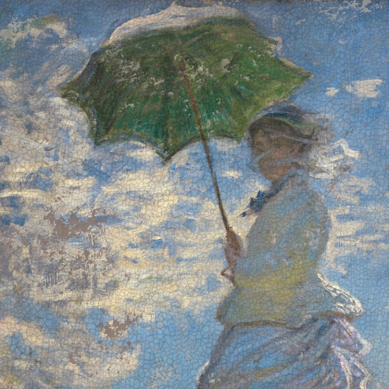 Gemälde Frau Mit Sonnenschirm Madame Monet Und Ihr Sohn Claude Monet 