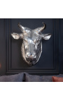 Large aluminum wall decoration "Bull's head"