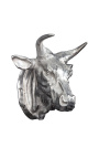 Large aluminum wall decoration "Bull's head"