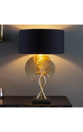 Contemporary lamp "Ginkgo" golden aluminum