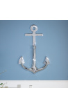 Marine anchor in aluminum for wall decoration