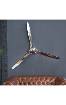 Avion propeller pentru decorarea peretelui din aluminiu - 60 cm