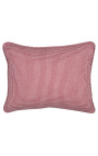 Rood en wit gecontroleerd "Vichy" rectangular cushion met piping 35 x 45