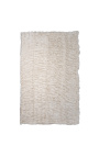 Beige faux fur throw 130 x 180