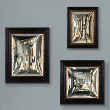 Set di 3 rettangoli e specchi convessi quadrati specchio della strega
