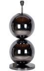 Velké "Jason" lampa s dvěma kulami z černé nerezové oceli
