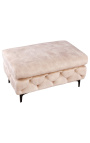 Benki "Rea" Art Deco Chesterfield suunnittelu champagne velvetissä