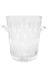 Size L champagne bucket in hand-blown and cut crystal