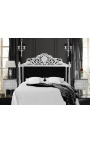Nočný stolík (Pri posteli) barokové strieborné drevo s čiernym mramorom