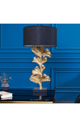 Moderne Lampe "Ginkgo Leaves" aus goldenem Aluminium