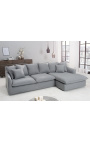 Sofa u kutu 255 cm CELESTE sivo platno