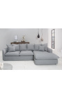 Sofa u kutu 255 cm CELESTE sivo platno