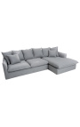 Sofa u kutu 255 cm CELESTE sivo platno