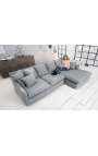 Sofa u kutu 255 cm CELESTE sivo platno