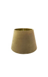 Lampshade in gold velvet and gold interior 25 cm in diameter