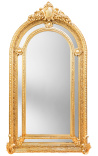 Very large gilt baroque mirror in Napoleon III style