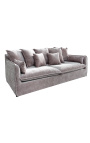 3-sits soffa CELESTE i taupe sammet