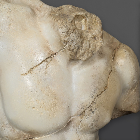 Plaster sculpture of a 19th century male hand