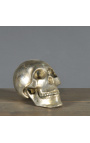 Calavera de metall de plata - mida S (13 cm)