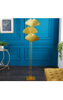 "Ginkgo" golvlampa i mässing-färgad metall,Konst-Deco inspiration