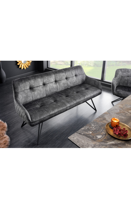 Contemporane "Euforic" cuvânt cheie în greige velvet - 160 cm