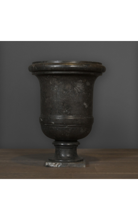 Hagevase i svart marmor fra 1700-tallet - størrelse M