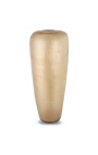 Meget stor cylindrisk vase "Maddy" klart beigebrunt glas