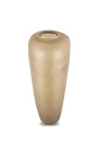 Meget stor cylindrisk vase "Maddy" klart beigebrunt glas