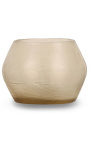 Tealight "Maddy" vetro marrone chiaro beige