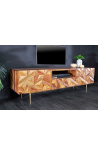 TV cabinet Miles rosewood with pattern 3d