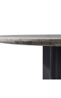 Jedálny stôl "Aruba" sivá hliníková farba s vrcholom z travertínu