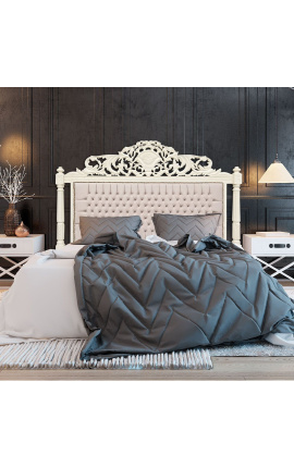 Baroková posteľná hlavička bežný samet a bežne lakované drevo