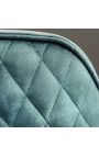 2 étkező székből áll "Eufórikus" design a benzin kék velvet