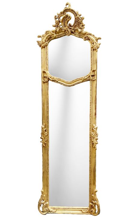 Louis XVI style psyche mirror with two mirrors