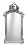 Louis XVI stil pravougaoni ogledalo srebro - 102 cm x 53 cm