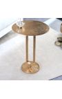 Side table BENI in metal golden color