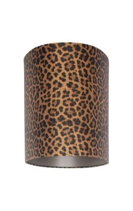 Lâmpada de veludo oval com padrão impresso leopardo 60 cm