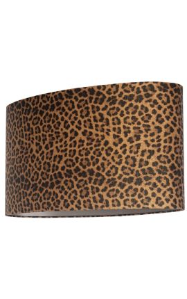 Lâmpada de veludo oval com padrão impresso leopardo 60 cm