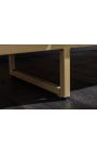 4-porta GABBY manga sideboard com topo de mármore preto - 160 cm