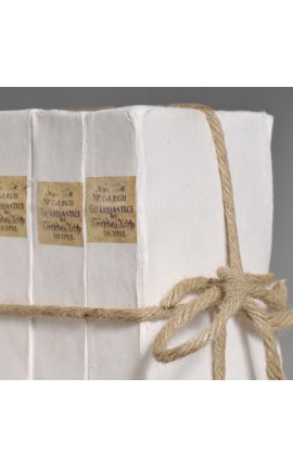 Set of 10 18th century white religious books