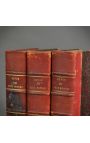 Набор трех старых красных книг XIX века