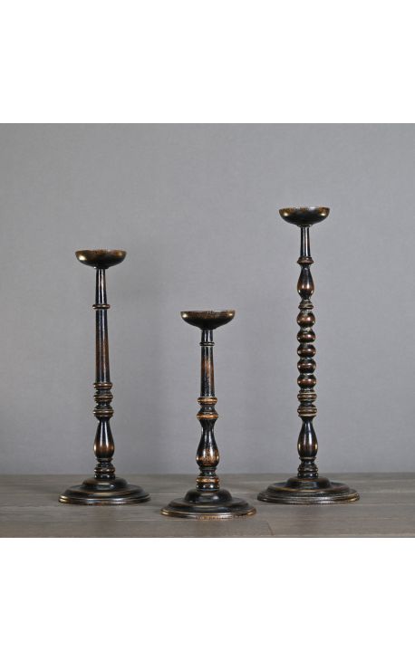 Sett med 3 baluster-type stativer for kuler