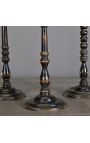 Conjunto de 3 soportes de tipo balustre para esferas