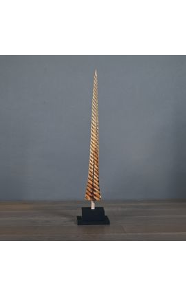 Unicorn trophy on matte black metal base