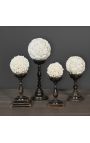 Set of 4 mosaic shell spheres