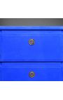 Dresser suedez albastru "Klein" culoare patinat 3 sertare