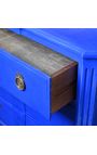 Dresser svedese blu "Klein" colore patinato 3 cassetti