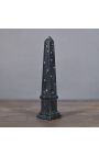 Obelisk with bees carved in 40 grey marble cm size M