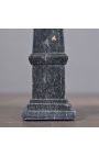 Obelisk with bees carved in 40 grey marble cm size M